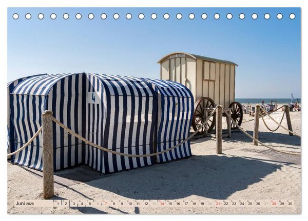 Produktbild: Norderney Spaziergang (Tischkalender 2026 DIN A5 quer), CALVENDO Monatskalender