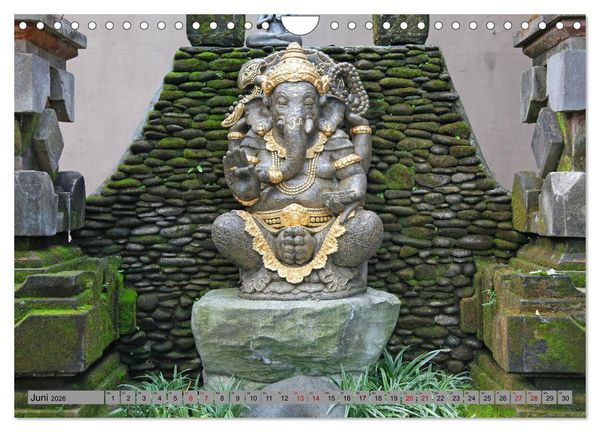 Produktbild: Typisch Indien - Ganesha der Elefantengott (Wandkalender 2026 DIN A4 quer), CALVENDO Monatskalender
