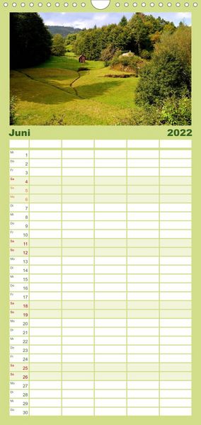 Produktbild: Familienplaner Malerisches Murgtal (Wandkalender 2022 , 21 cm x 45 cm, hoch)