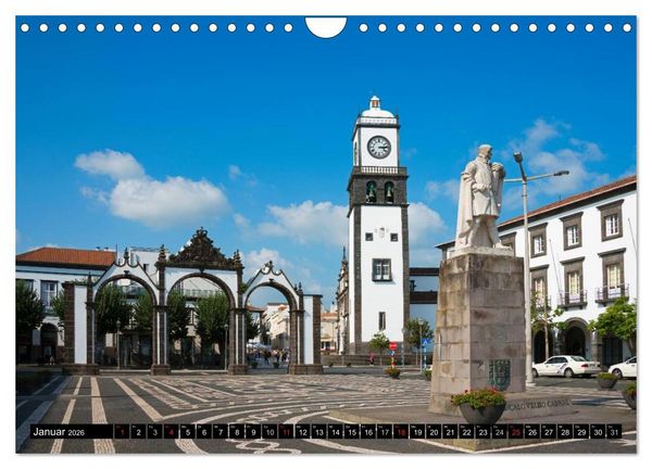 Produktbild: Perlen im Atlantik - Azoren (Wandkalender 2026 DIN A4 quer), CALVENDO Monatskalender
