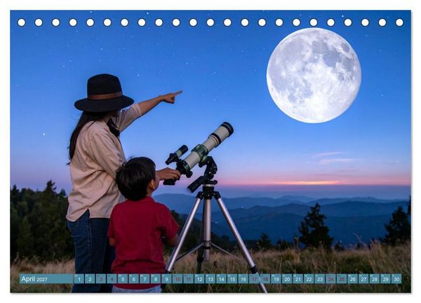 Produktbild: Die Sehnsucht nach den Sternen (Tischkalender 2027 DIN A5 quer), CALVENDO Monatskalender
