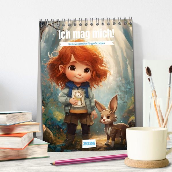 Produktbild: Ich mag mich! Kleine Zaubers&auml;tze f&uuml;r gro&szlig;e Helden (Tischkalender 2026 DIN A5 hoch), CALVENDO Monatskalender