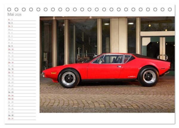 Produktbild: De Tomaso Pantera (Tischkalender 2026 DIN A5 quer), CALVENDO Monatskalender