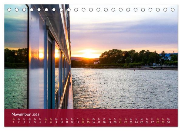 Produktbild: Eine Kreuzfahrt auf dem Rhein (Tischkalender 2026 DIN A5 quer), CALVENDO Monatskalender