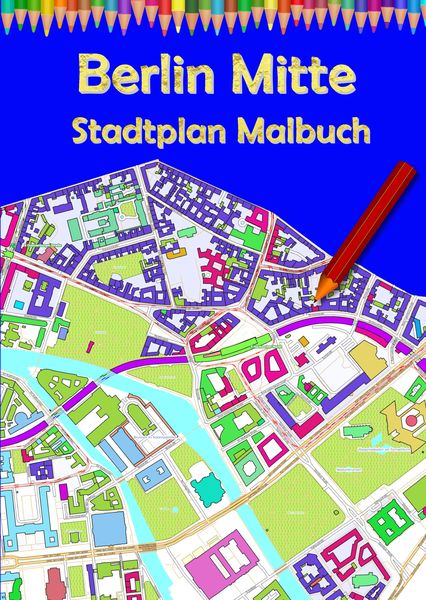 Produktbild: Berlin Mitte Stadtplan Malbuch