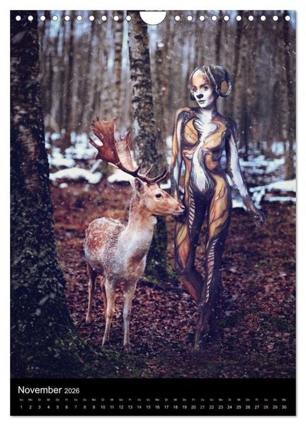 Produktbild: Bodypainting Adventures - Farbe auf nackter Haut (Wandkalender 2026 DIN A4 hoch), CALVENDO Monatskalender