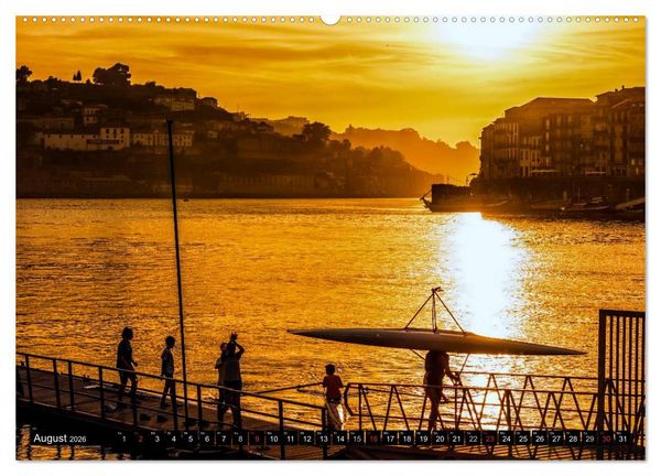 Produktbild: Porto - Die Handelsstadt am Douro (hochwertiger Premium Wandkalender 2026 DIN A2 quer), Kunstdruck in Hochglanz