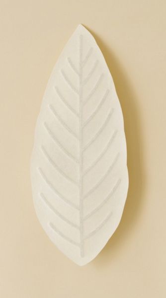 Produktbild: Flexible Hanji-Papierschale Blatt Wei&szlig; &ndash; Ablage / Servierschale aus koreanischem Hanji-