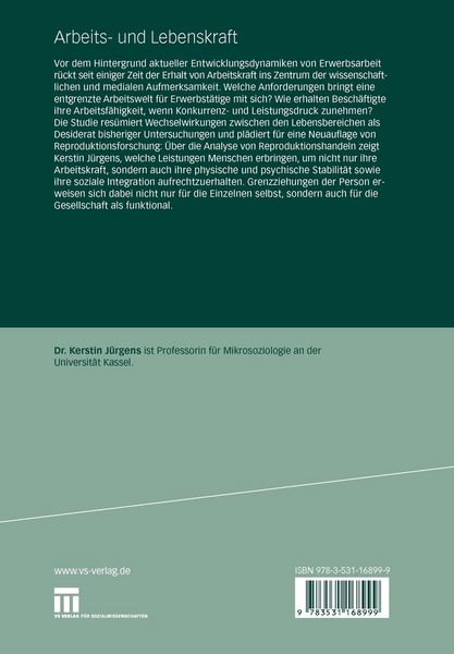 Produktbild: Arbeits- und Lebenskraft