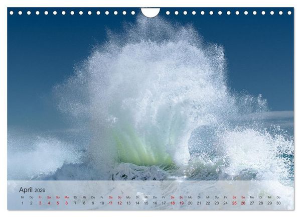 Produktbild: Azurblaue Horizonte - Die Sch&ouml;nheit des Meeres einfangen (Wandkalender 2026 DIN A4 quer), CALVENDO Monatskalender