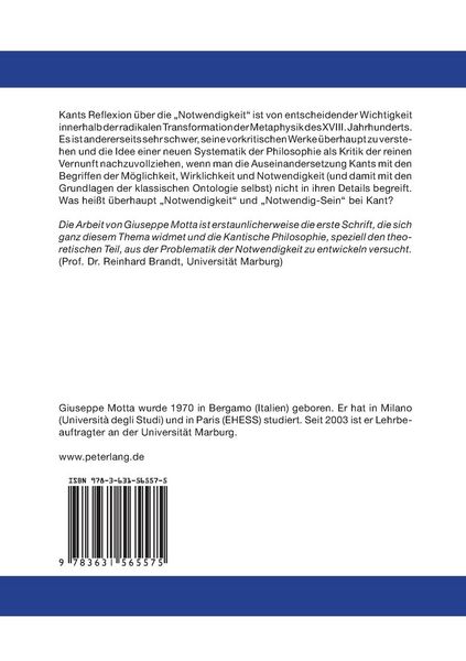 Produktbild: Kants Philosophie der Notwendigkeit