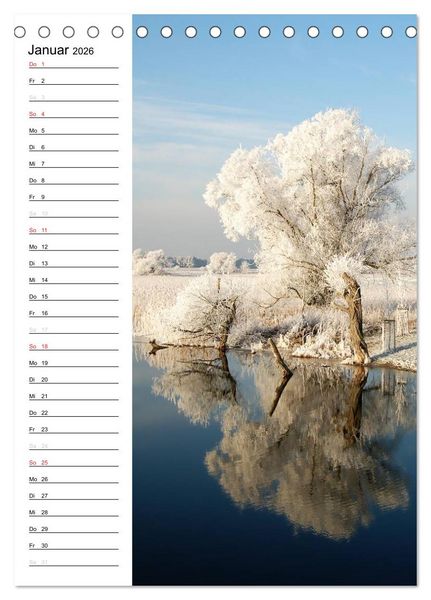 Produktbild: Land Brandenburg im Wechsel der Jahreszeiten (Tischkalender 2026 DIN A5 hoch), CALVENDO Monatskalender