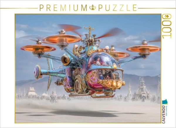 CALVENDO Puzzle Festival in der Wüste | 1000 Teile Lege-Größe 64x48cm Foto-Puzzle für glückliche Stunden