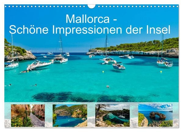 Produktbild: Mallorca - Sch&ouml;ne Impressionen der Insel (Wandkalender 2026 DIN A3 quer), CALVENDO Monatskalender