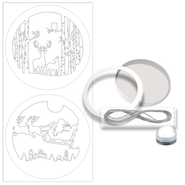 Produktbild: URSUS Light boxes "Forest & Santa Claus" &Oslash; 15,3 cm