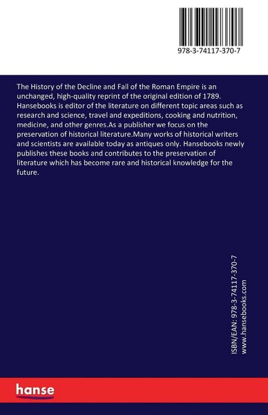 Produktbild: The History of the Decline and Fall of the Roman Empire