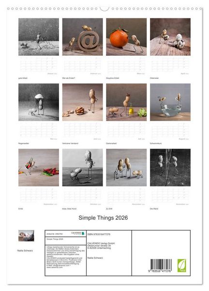 Produktbild: Simple Things 2026 (hochwertiger Premium Wandkalender 2026 DIN A2 hoch), Kunstdruck in Hochglanz