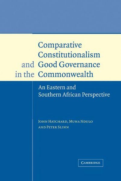 Produktbild: Comparative Constitutionalism and Good Governance in the Commonwealth