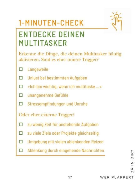 Produktbild: Die 1-Minuten-Strategie gegen Overthinking