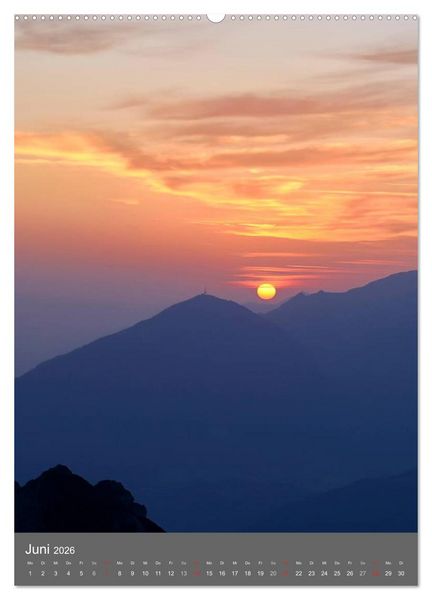 Produktbild: Bergwelt im Licht (Wandkalender 2026 DIN A2 hoch), CALVENDO Monatskalender