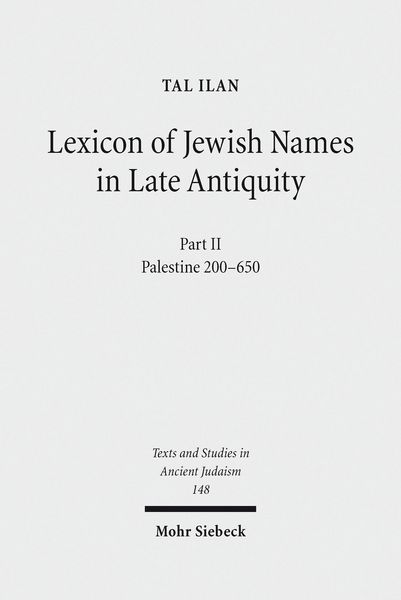 Produktbild: Lexicon of Jewish Names in Late Antiquity