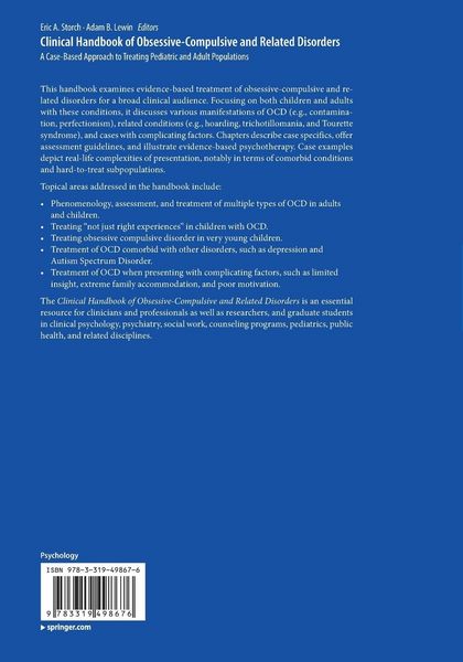 Produktbild: Clinical Handbook of Obsessive-Compulsive and Related Disorders