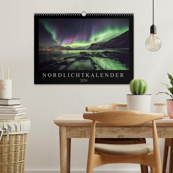 Produktbild: Nordlichtkalender (Wandkalender 2026 DIN A3 quer), CALVENDO Monatskalender