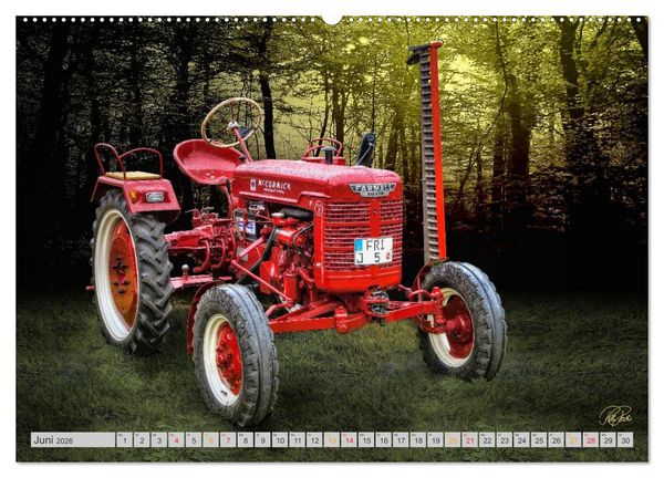 Produktbild: Geliebte Oldtimer Traktoren (hochwertiger Premium Wandkalender 2026 DIN A2 quer), Kunstdruck in Hochglanz