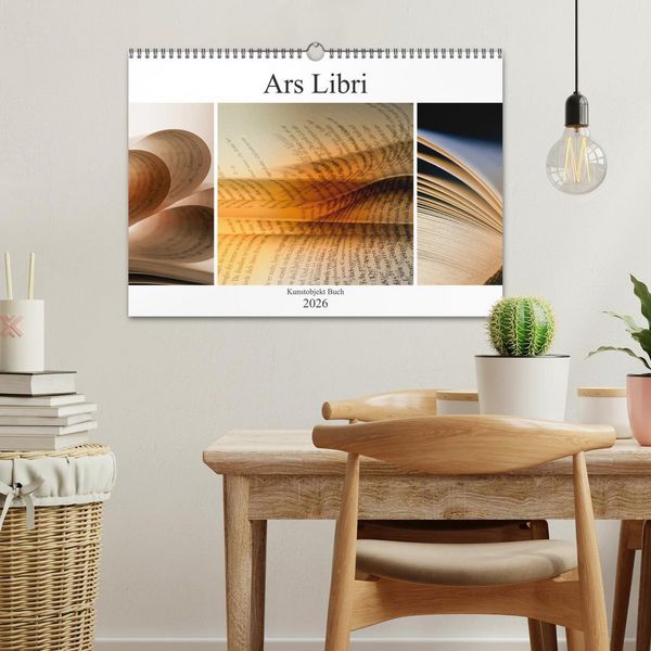 Produktbild: Ars Libri - Kunstwerk Buch (Wandkalender 2026 DIN A3 quer), CALVENDO Monatskalender