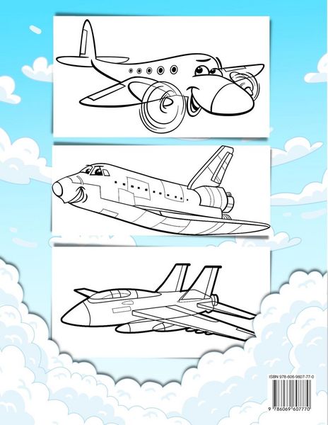 Produktbild: Flugzeug-Malbuch f&uuml;r Kinder und Kleinkinder