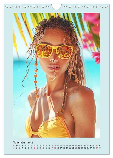 Produktbild: Sommer-Traum. Sch&ouml;ne M&auml;dchen am Meer (Wandkalender 2026 DIN A4 hoch), CALVENDO Monatskalender