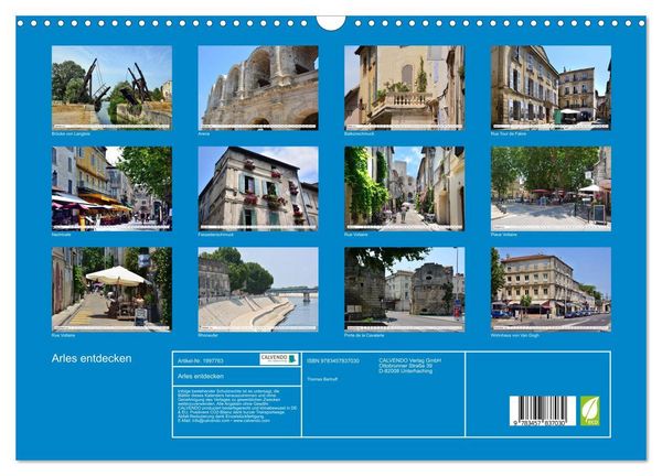 Produktbild: Arles entdecken (Wandkalender 2026 DIN A3 quer), CALVENDO Monatskalender