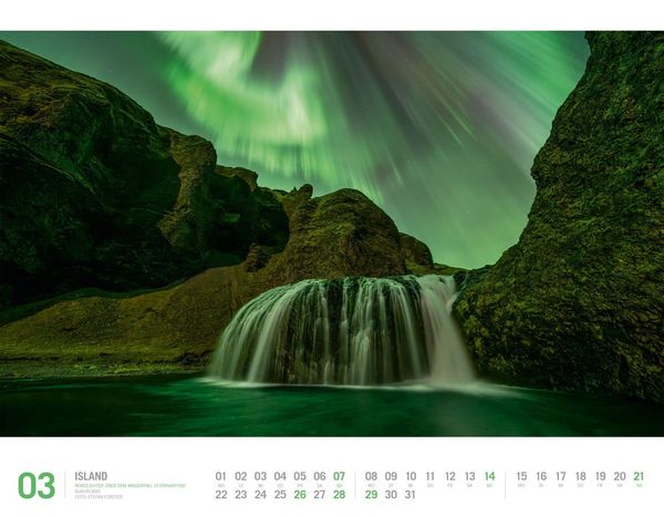 Produktbild: Island Kalender 2027 | Unterwegs zwischen Gletschern und Geysiren
