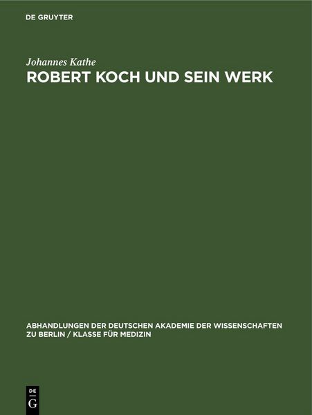 Produktbild: Robert Koch und sein Werk