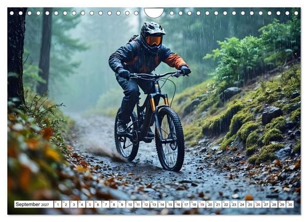 Produktbild: Elemental Ride. Mountainbike-Action durch Schnee, Matsch, Sonne und Laub (Wandkalender 2027 DIN A4 quer), CALVENDO Monatskalender