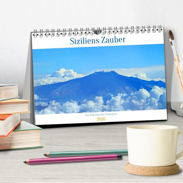 Produktbild: Siziliens Zauber &ndash; Von Palermo bis Taormina (Tischkalender 2026 DIN A5 quer), CALVENDO Monatskalender