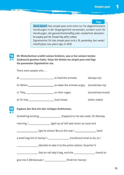 Produktbild: 10-Minuten-Training Simple Past und Present Perfect. Englisch 6./7. Klasse