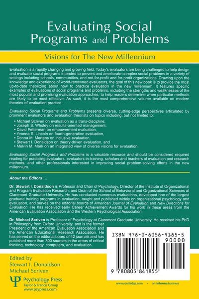 Produktbild: Evaluating Social Programs and Problems