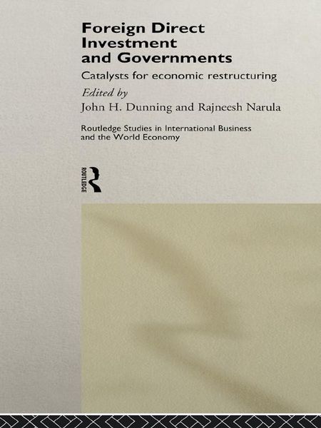 Produktbild: Foreign Direct Investment and Governments