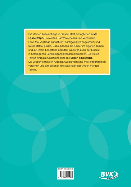 Produktbild: Lese&uuml;bungen f&uuml;r die 1. Klasse - Band 2