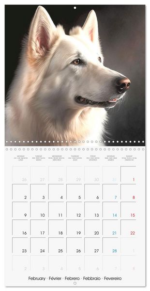 Produktbild: Portraits de grands chiens (Calendrier mural carr&eacute; 2026 30x30 cm) Calendrier double avec une page pour vos prises de notes
