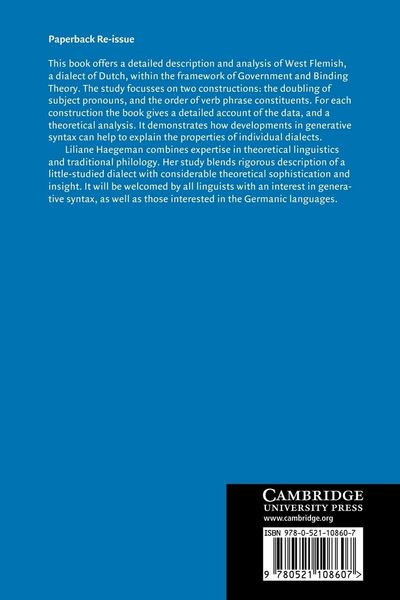 Produktbild: Theory and Description in Generative Syntax