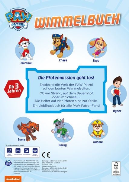 Produktbild: PAW Patrol Wimmelbuch. Mit R&auml;tselspa&szlig;
