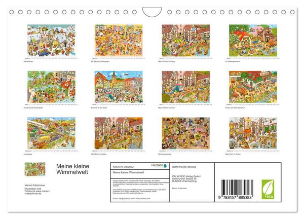 Produktbild: Meine kleine Wimmelwelt (Wandkalender 2026 DIN A4 quer), CALVENDO Monatskalender
