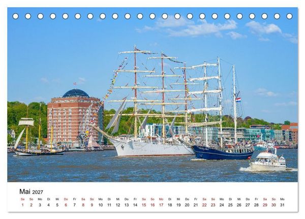 Produktbild: Hamburg Events (Tischkalender 2027 DIN A5 quer), CALVENDO Monatskalender