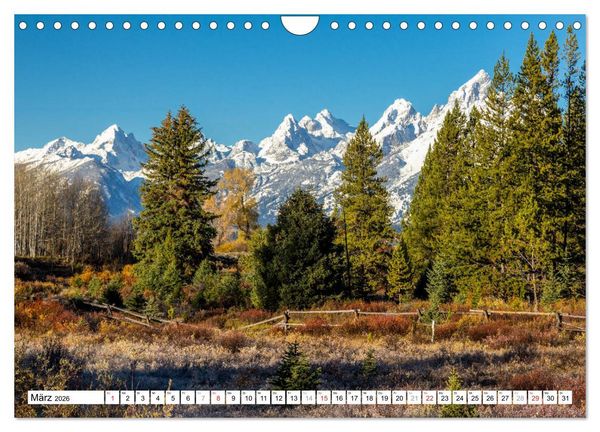 Produktbild: Grand Teton National Park (Wandkalender 2026 DIN A4 quer), CALVENDO Monatskalender