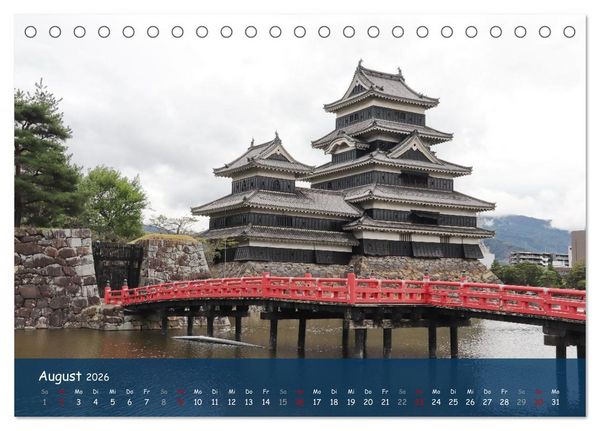 Produktbild: Japan - Impressionen aus dem Land der aufgehenden Sonne (Tischkalender 2026 DIN A5 quer), CALVENDO Monatskalender