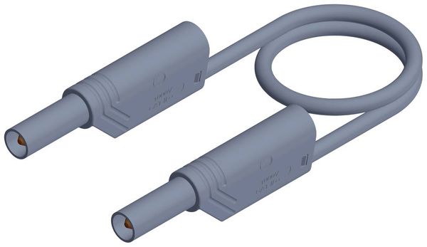 Hirschmann Test & Measurement MLS WS 100/2,5 Sicherheits-Messleitung Lamellenstecker 4 mm Lamellenstecker 4 mm 1.00 m Grau 1 St.