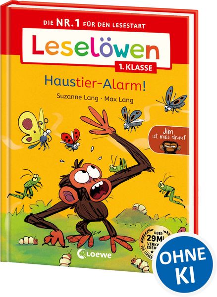 Produktbild: Lesel&ouml;wen 1. Klasse - Jim ist mies drauf - Haustier-Alarm!