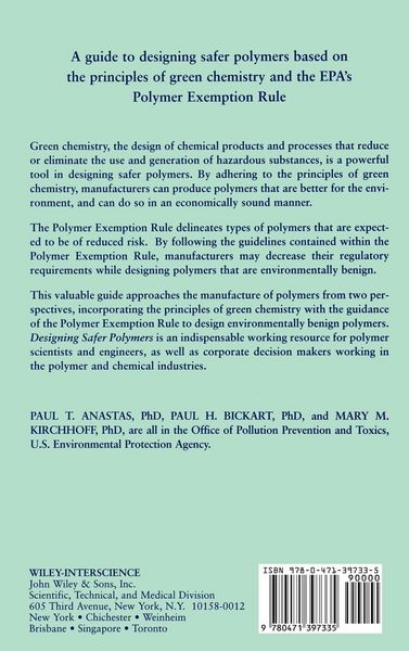 Produktbild: Designing Safer Polymers